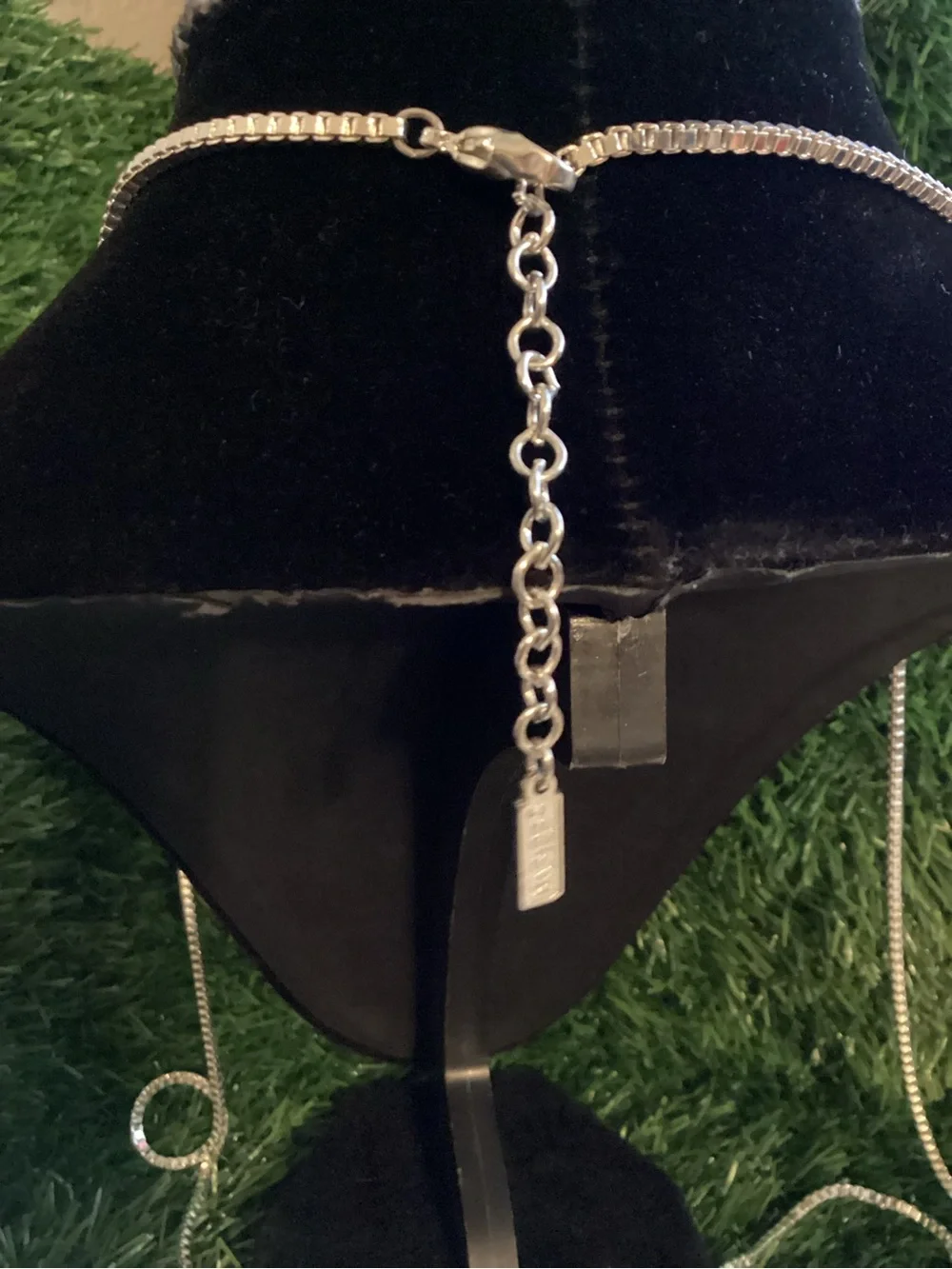 Napier gold/Silver Tone Geometric Square Pendant Necklace - Women Jewelry